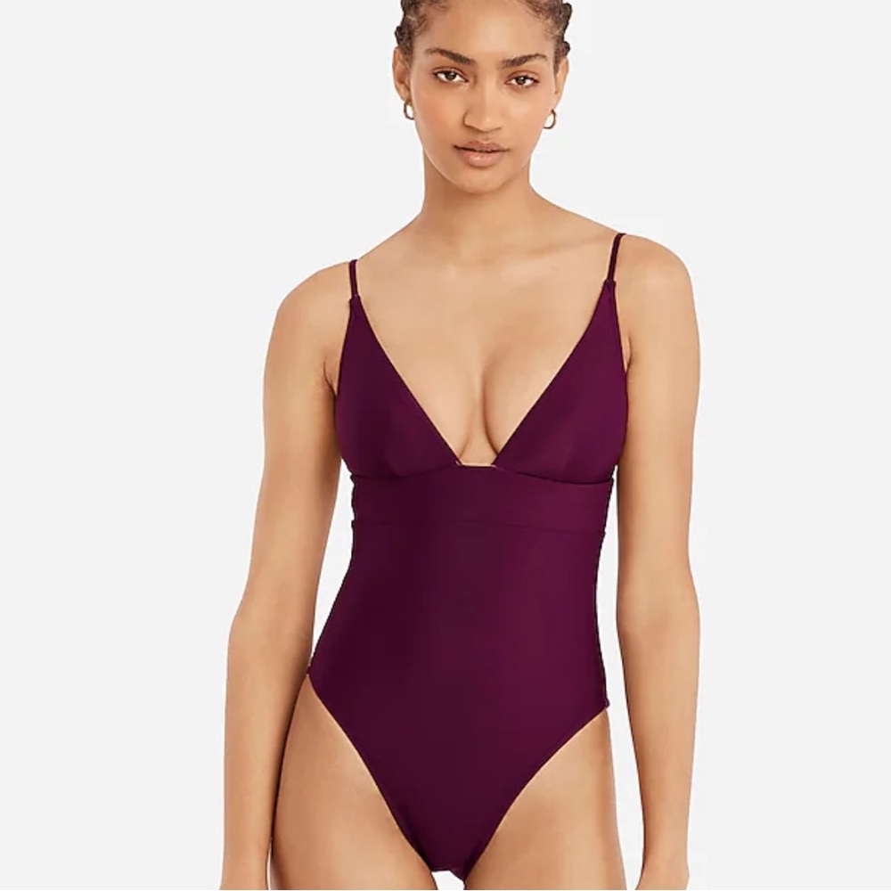 J. Crew Plunge One Piece Swimsuit